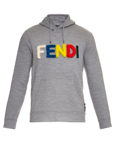 fendi monster sweater men|fendi men's gray pullover hoodie.